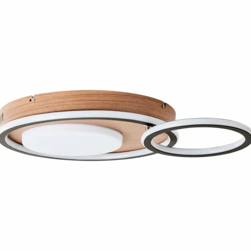 Luminaires Scandinaves-Luminaires Brilliant Plafonnier Brilliant Karney LED Brun, Noir, 1 lumière