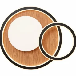 Luminaires Scandinaves-Luminaires Brilliant Plafonnier Brilliant Karney LED Brun, Noir, 1 lumière