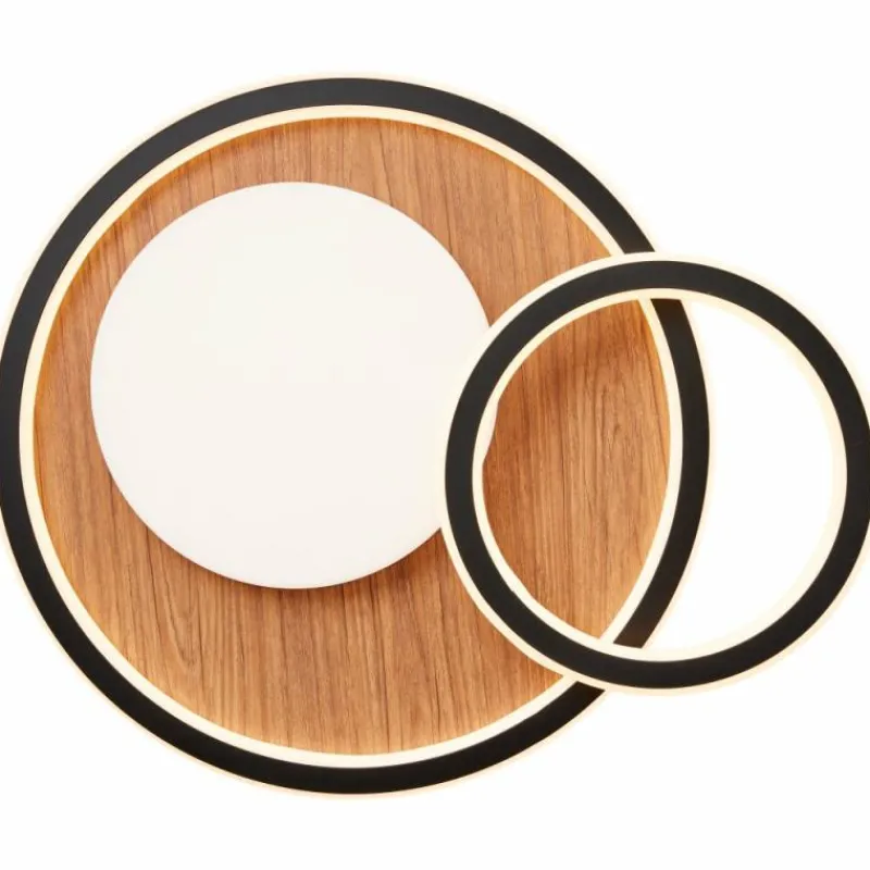 Luminaires Scandinaves-Luminaires Brilliant Plafonnier Brilliant Karney LED Brun, Noir, 1 lumière