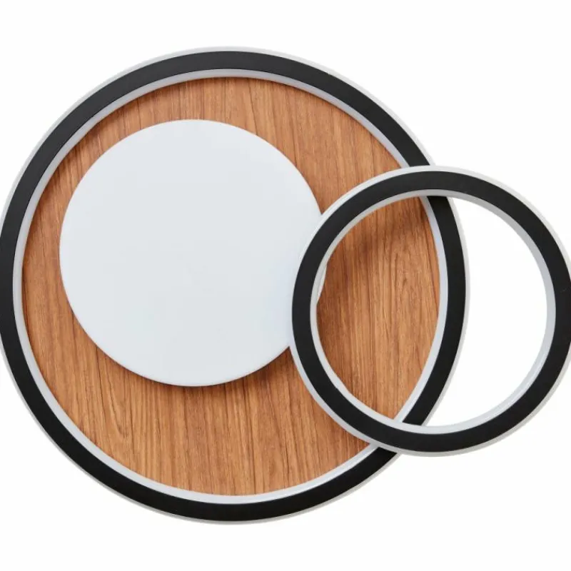 Luminaires Scandinaves-Luminaires Brilliant Plafonnier Brilliant Karney LED Brun, Noir, 1 lumière