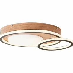 Luminaires Scandinaves-Luminaires Brilliant Plafonnier Brilliant Karney LED Brun, Noir, 1 lumière