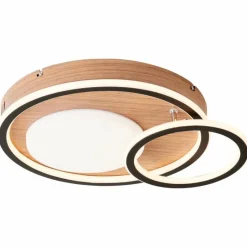 Luminaires Scandinaves-Luminaires Brilliant Plafonnier Brilliant Karney LED Brun, Noir, 1 lumière