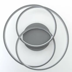 Luminaires Brilliant Plafonnier Brilliant Labyrinth LED Gris, 1 lumière* Éclairage Led