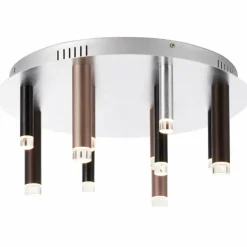 Luminaires Brilliant Plafonnier Brilliant Living Cembalo LED Brun, 12 lumières* Éclairage Led