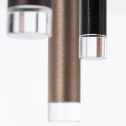 Luminaires Brilliant Plafonnier Brilliant Living Cembalo LED Brun, 12 lumières* Éclairage Led