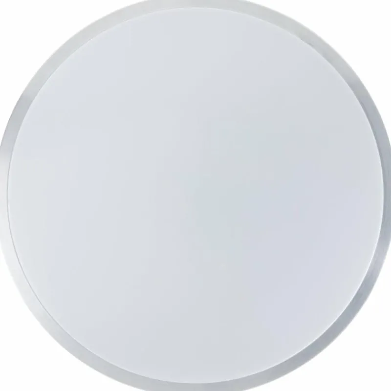 Luminaires Brilliant Plafonnier Brilliant Livius LED Argenté, 1 lumière, Télécommandes* Éclairage Led