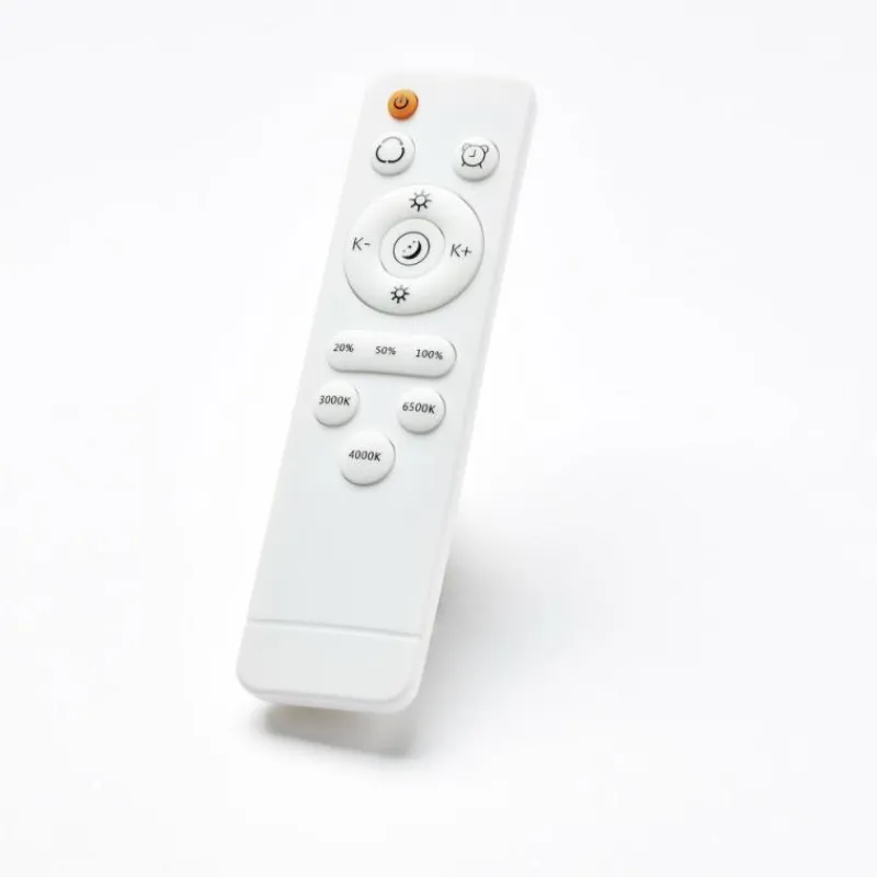 Luminaires Brilliant Plafonnier Brilliant Livius LED Argenté, 1 lumière, Télécommandes* Éclairage Led