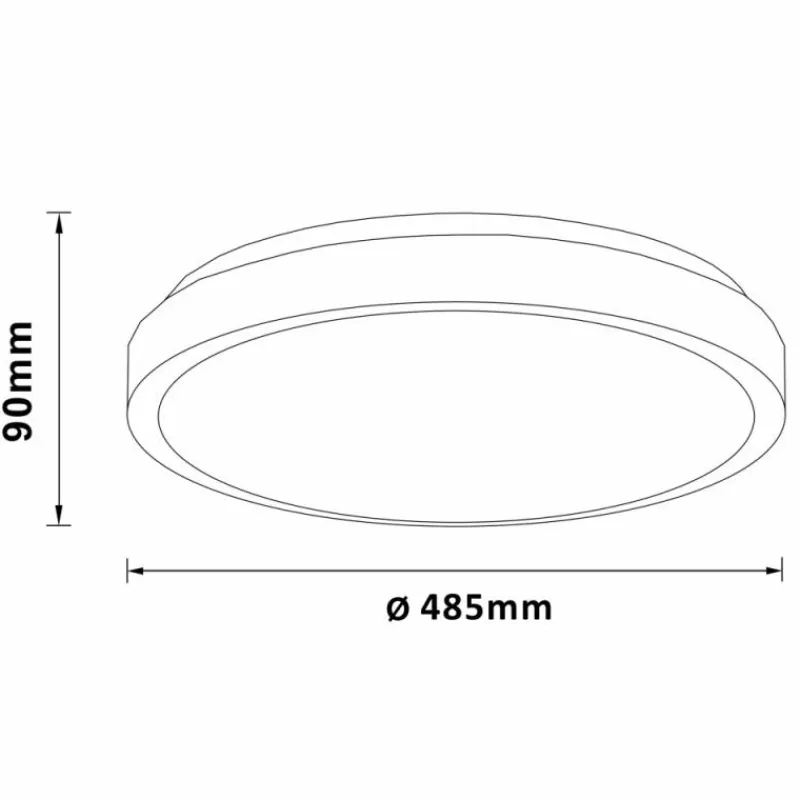 Luminaires Brilliant Plafonnier Brilliant Livius LED Argenté, 1 lumière, Télécommandes* Éclairage Led