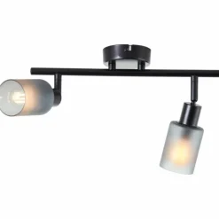 Luminaires Brilliant Plafonnier Brilliant Loralie Noir, 2 lumières