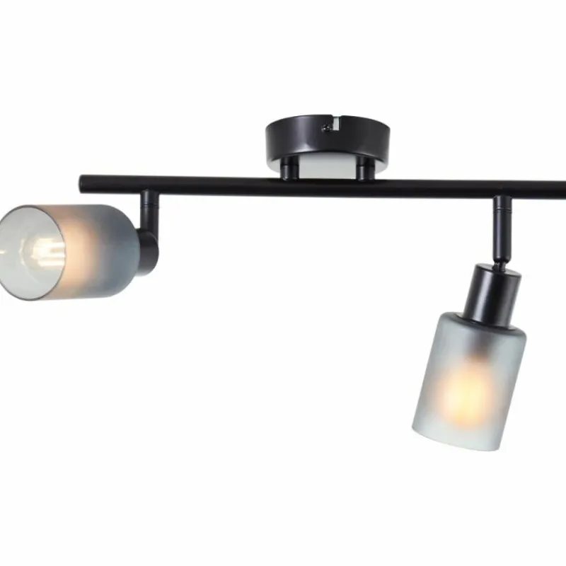 Luminaires Brilliant Plafonnier Brilliant Loralie Noir, 2 lumières