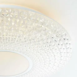 Luminaires Brilliant Plafonnier Brilliant Lucian LED Blanc, 1 lumière, Télécommandes, Changeur de couleurs* Éclairage Led