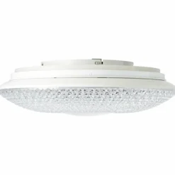 Luminaires Brilliant Plafonnier Brilliant Lucian LED Blanc, 1 lumière, Télécommandes, Changeur de couleurs* Éclairage Led