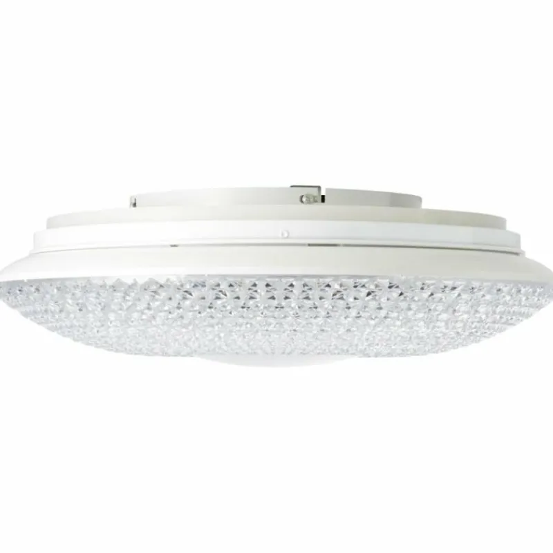Luminaires Brilliant Plafonnier Brilliant Lucian LED Blanc, 1 lumière, Télécommandes, Changeur de couleurs* Éclairage Led