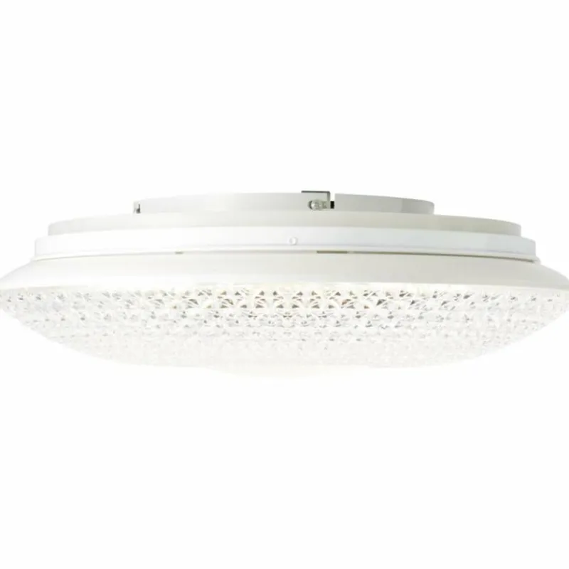 Luminaires Brilliant Plafonnier Brilliant Lucian LED Blanc, 1 lumière, Télécommandes, Changeur de couleurs* Éclairage Led
