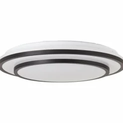 Luminaires Brilliant Plafonnier Brilliant Luciano LED Noir, Blanc, 1 lumière, Télécommandes* Éclairage Led