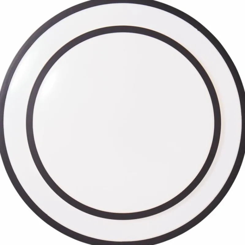 Luminaires Brilliant Plafonnier Brilliant Luciano LED Noir, Blanc, 1 lumière, Télécommandes* Éclairage Led