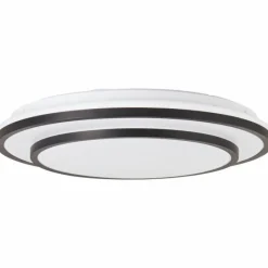 Luminaires Brilliant Plafonnier Brilliant Luciano LED Noir, Blanc, 1 lumière, Télécommandes* Éclairage Led