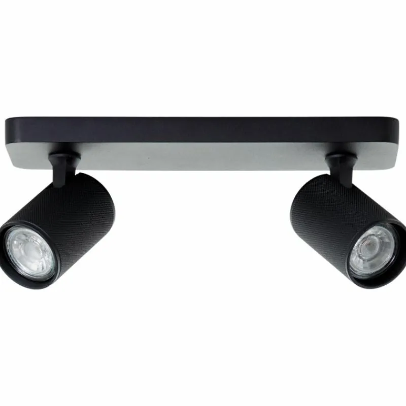 Luminaires Brilliant Plafonnier Brilliant Marty Noir, 2 lumières* Spots Et Projecteurs