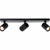 Luminaires Brilliant Plafonnier Brilliant Marty Noir, 3 lumières* Spots Et Projecteurs