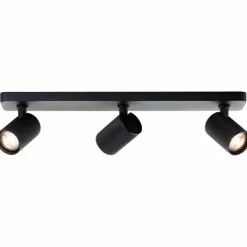Luminaires Brilliant Plafonnier Brilliant Marty Noir, 3 lumières* Spots Et Projecteurs