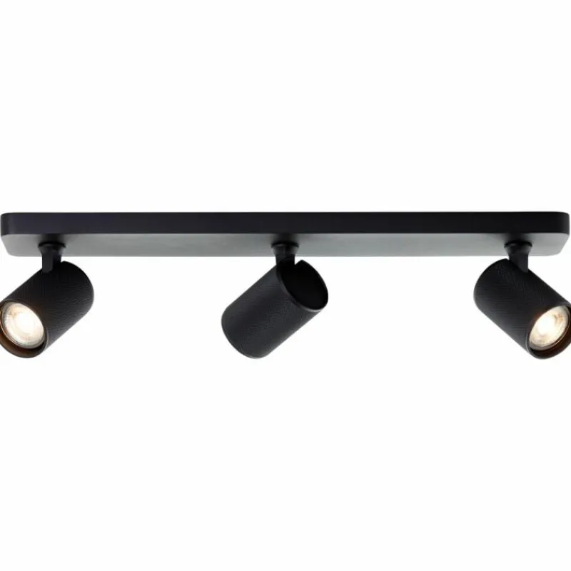 Luminaires Brilliant Plafonnier Brilliant Marty Noir, 3 lumières* Spots Et Projecteurs