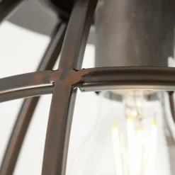 Luminaires Rustiques-Luminaires Brilliant Plafonnier Brilliant Matrix Noir, 1 lumière