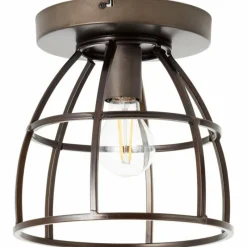 Luminaires Rustiques-Luminaires Brilliant Plafonnier Brilliant Matrix Noir, 1 lumière