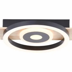 Lampes En Bois-Luminaires Brilliant Plafonnier Brilliant Maureen LED Écru, Noir, Blanc, 1 lumière