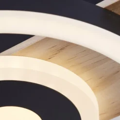 Lampes En Bois-Luminaires Brilliant Plafonnier Brilliant Maureen LED Écru, Noir, Blanc, 1 lumière