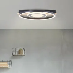 Lampes En Bois-Luminaires Brilliant Plafonnier Brilliant Maureen LED Écru, Noir, Blanc, 1 lumière