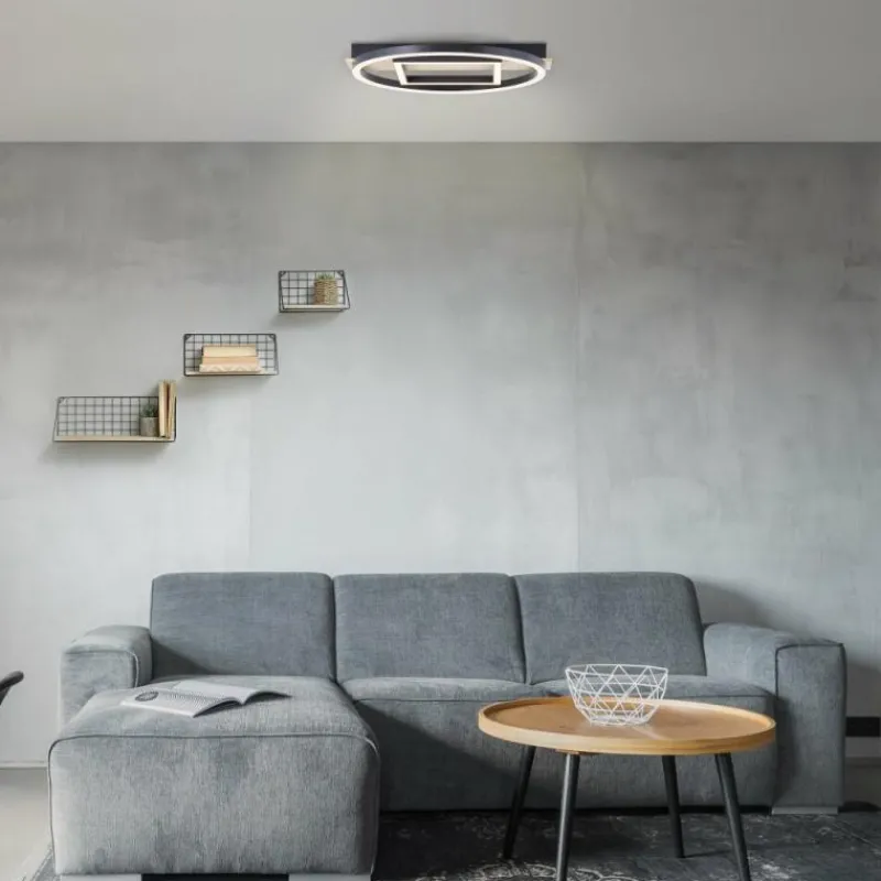 Lampes En Bois-Luminaires Brilliant Plafonnier Brilliant Maureen LED Écru, Noir, Blanc, 1 lumière