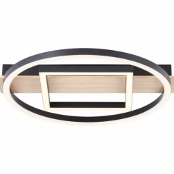 Lampes En Bois-Luminaires Brilliant Plafonnier Brilliant Maureen LED Écru, Noir, Blanc, 1 lumière