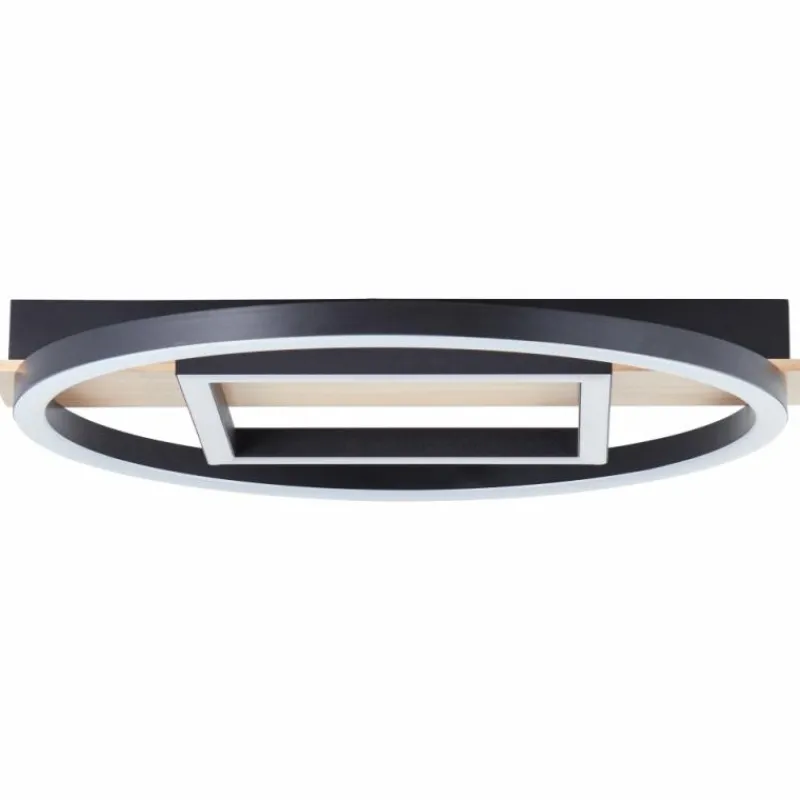 Lampes En Bois-Luminaires Brilliant Plafonnier Brilliant Maureen LED Écru, Noir, Blanc, 1 lumière