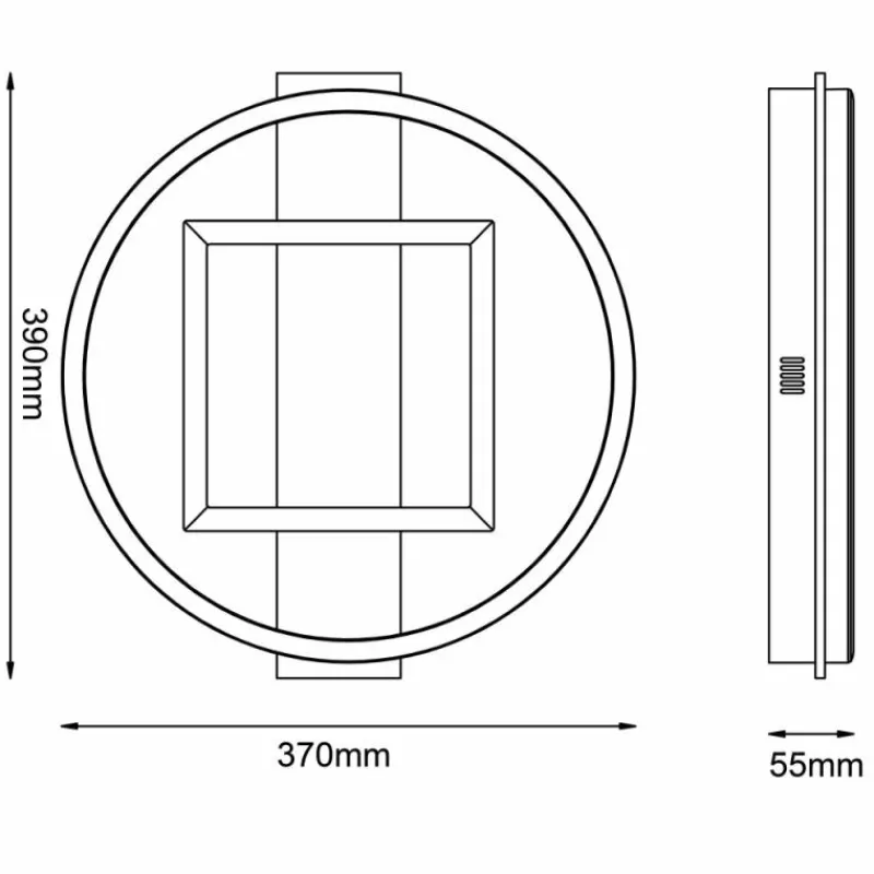 Lampes En Bois-Luminaires Brilliant Plafonnier Brilliant Maureen LED Écru, Noir, Blanc, 1 lumière