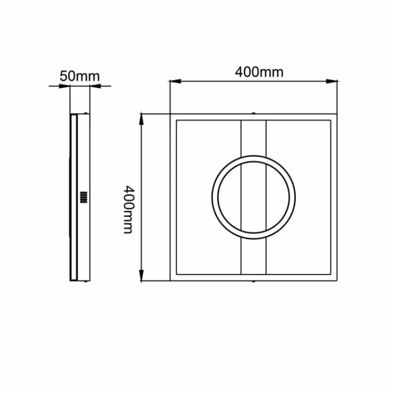 Luminaires Brilliant Plafonnier Brilliant Maureen LED Noir, Blanc, 1 lumière* Éclairage Led