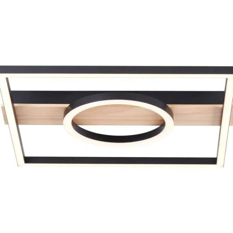 Lampes En Bois-Luminaires Brilliant Plafonnier Brilliant Maureen LED Écru, Noir, Blanc, 1 lumière