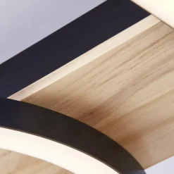 Lampes En Bois-Luminaires Brilliant Plafonnier Brilliant Maureen LED Écru, Noir, Blanc, 1 lumière