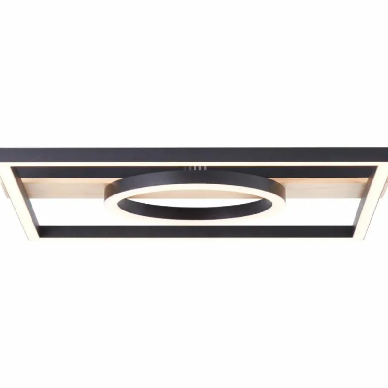 Lampes En Bois-Luminaires Brilliant Plafonnier Brilliant Maureen LED Écru, Noir, Blanc, 1 lumière