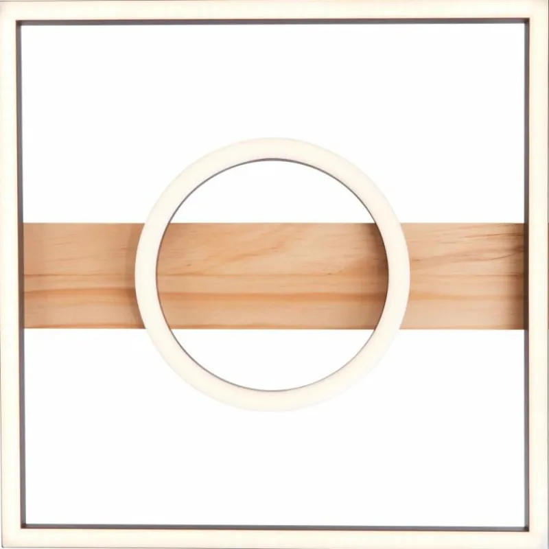 Lampes En Bois-Luminaires Brilliant Plafonnier Brilliant Maureen LED Écru, Noir, Blanc, 1 lumière