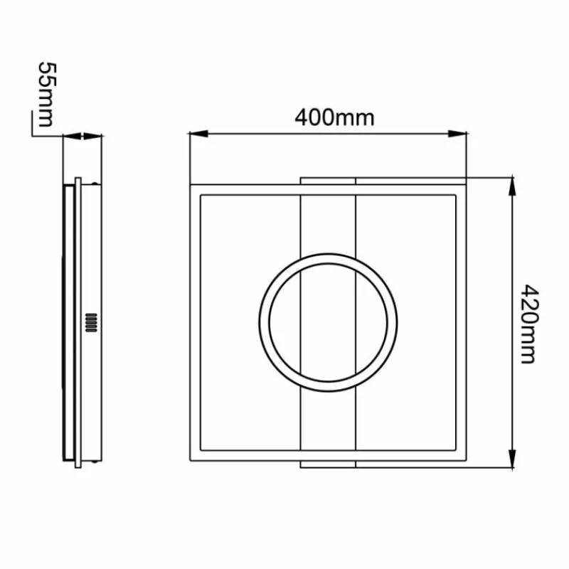 Lampes En Bois-Luminaires Brilliant Plafonnier Brilliant Maureen LED Écru, Noir, Blanc, 1 lumière