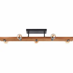 Luminaires Scandinaves-Luminaires Brilliant Plafonnier Brilliant Mertes Brun, Noir, 5 lumières