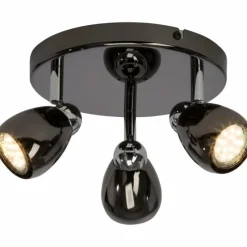 Luminaires Brilliant Plafonnier Brilliant MILANO LED Chrome, Noir, 3 lumières* Éclairage Led