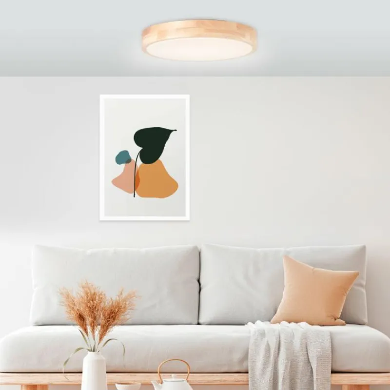 Luminaires Scandinaves-Luminaires Brilliant Plafonnier Brilliant Moreen LED Blanc, 1 lumière