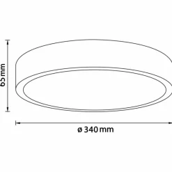 Luminaires Scandinaves-Luminaires Brilliant Plafonnier Brilliant Moreen LED Blanc, 1 lumière