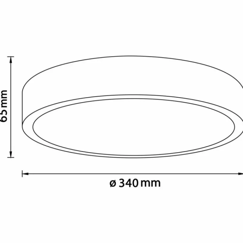 Luminaires Scandinaves-Luminaires Brilliant Plafonnier Brilliant Moreen LED Blanc, 1 lumière