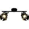 Luminaires Brilliant Plafonnier Brilliant Movie LED Noir, 2 lumières* Éclairage Led