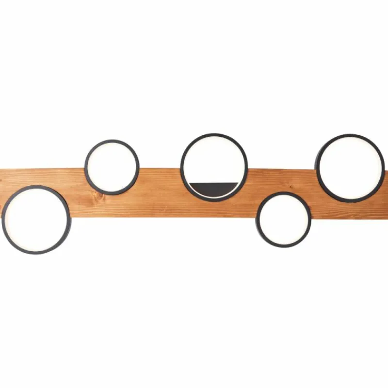 Luminaires Scandinaves-Luminaires Brilliant Plafonnier Brilliant Musti LED Noir, 1 lumière