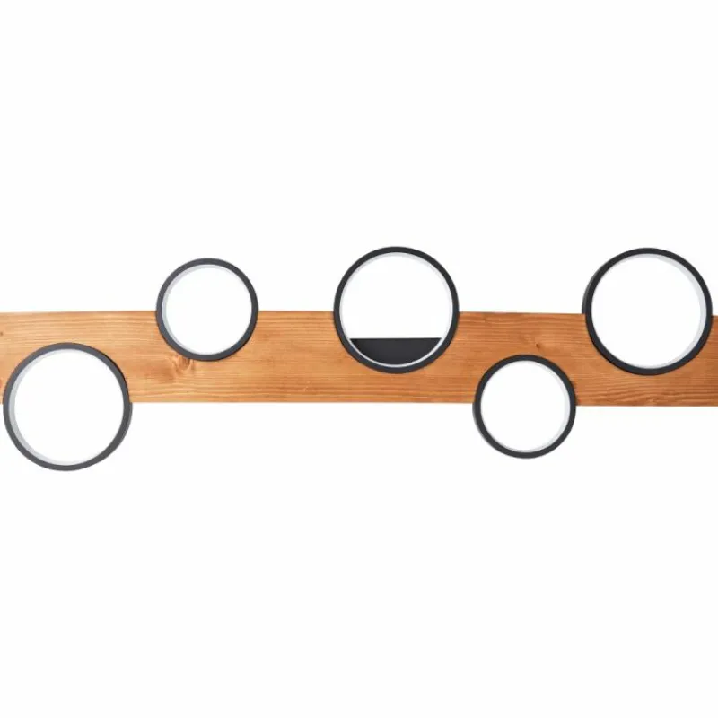 Luminaires Scandinaves-Luminaires Brilliant Plafonnier Brilliant Musti LED Noir, 1 lumière