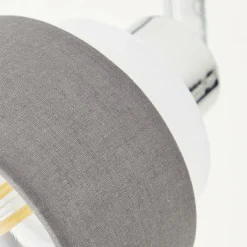 Lampes En Tissu-Luminaires Brilliant Plafonnier Brilliant Naples Argenté, 2 lumières