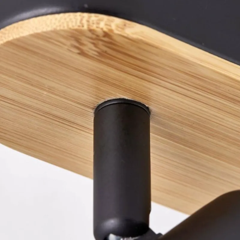 Luminaires Rustiques-Luminaires Brilliant Plafonnier Brilliant Niels Écru, Noir, 3 lumières